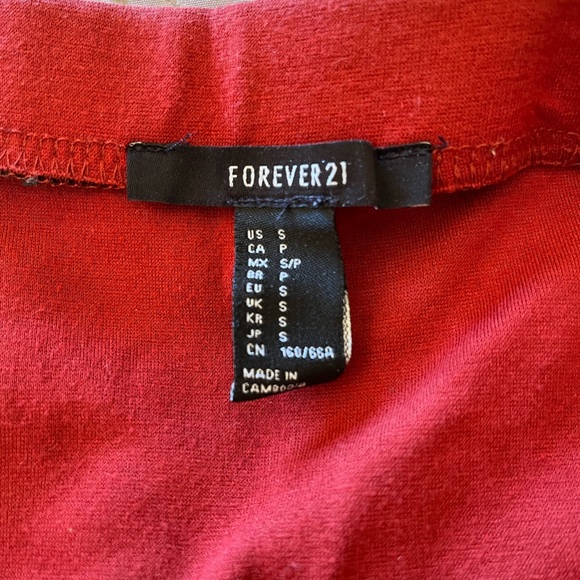 Forever 21 Maroon Skirt - Picture 2 of 6